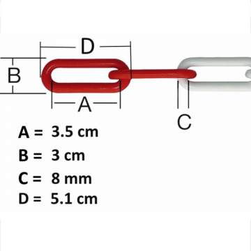 Lant plastic lungime 3 metri cu 2 cleme de prindere