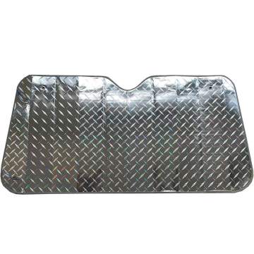 Parasolar auto 140x70cm pliabil cartonat flexibil Silver Laser Carmax (1 bucata)