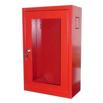 Cutie cu geam pentru stingator - inchidere cu cheie