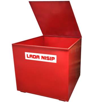 Lada pentru nisip volum 1 metru cub, pentru stingerea incendiului