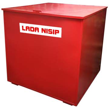 Lada pentru nisip volum 1 metru cub, pentru stingerea incendiului