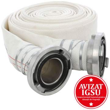 Furtun pompier tip A presiune 12bar, racorduri 4 toli, avizat EN 14811 - CNBOP China (rola 20ml)