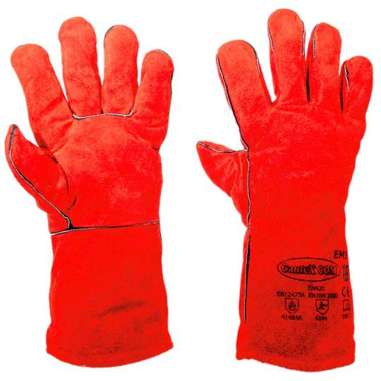 Manusi ignifugate piele spalt bovina, captusite, lungime 35cm Manusi ignifugate piele spalt bovina, captusite, lungime 35cm