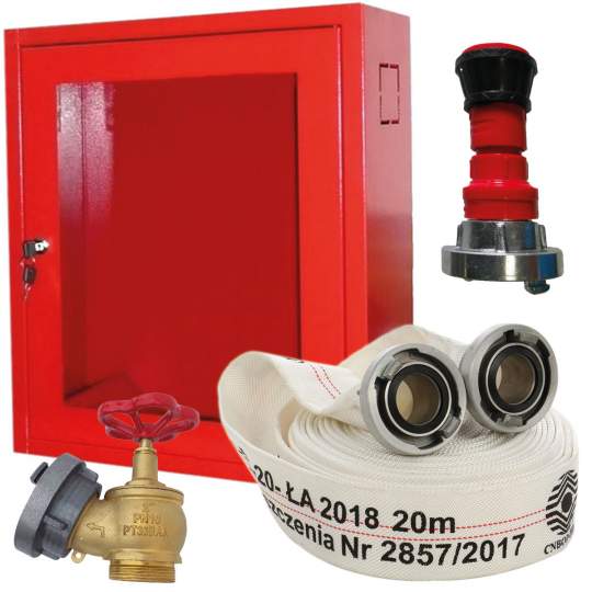 Hidrant interior 500x500x150mm MINIBOX cu furtun plat 2 toli, conform EN 671-2:2012 