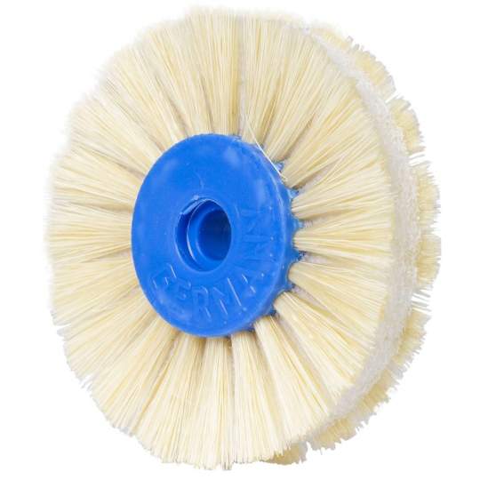 Perie alba cu burete si panza, diametru 8 cm (1 bucata)