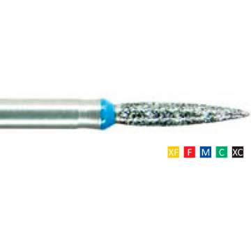 Freze Diamantate Flame 248 F 012(1/10mm), XF, F, M, C, XC, lungime 21mm (10 bucati)