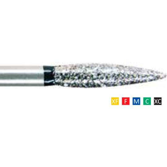 Freze Diamantate Flame 249 F 010/012/014/016(1/10mm), XF, F, M, C, XC, lungime 22mm (10 bucati) Freze Diamantate Flame 249 F 010/012/014/016(1/10mm), XF, F, M, C, XC, lungime 22mm (10 bucati)