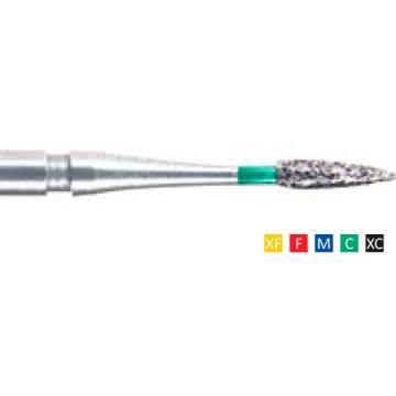 Freze Diamantate Flame Needle 540 F 010(1/10mm), F, M, C, XC, lungime 23mm (10 bucati)