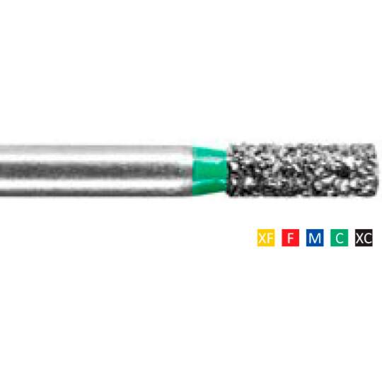 Freze Diamantate Flat End Cylinder 109 F 010/015(1/10mm), XF, F, M, C, XC, lungime 19mm (10 bucati) Freze Diamantate Flat End Cylinder 109 F 010/015(1/10mm), XF, F, M, C, XC, lungime 19mm (10 bucati)