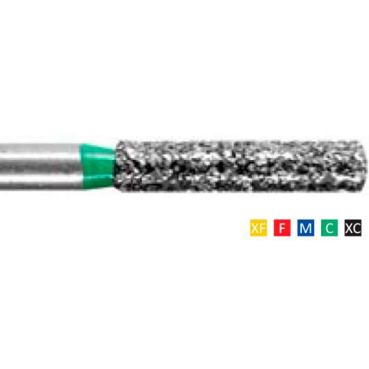 Freze Diamantate Flat End Cylinder 111 F 012/014/017(1/10mm), XF, F, M, C, XC, lungime 22mm (10 bucati)