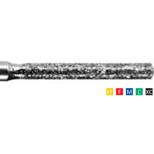 Freze Diamantate Flat End Cylinder 112 F 014(1/10mm), M, C, lungime 24mm (10 bucati)