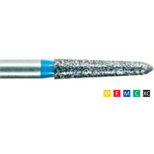 Freze Diamantate Gingival Curettage 299 F 013/014/018(1/10mm), XF, F, M, C, XC, lungime 21mm (10 bucati)