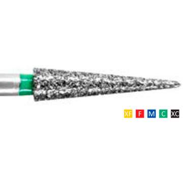 Freze Diamantate Pointed Cone 167 F 012/018(1/10mm), XF, F, M, C, XC, lungime 24mm (10 bucati)