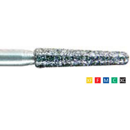 Freze Diamantate Round Edge Taper 546 F 017S(1/10mm), F, M, C, XC, lungime 20mm (10 bucati) Freze Diamantate Round Edge Taper 546 F 017S(1/10mm), F, M, C, XC, lungime 20mm (10 bucati)