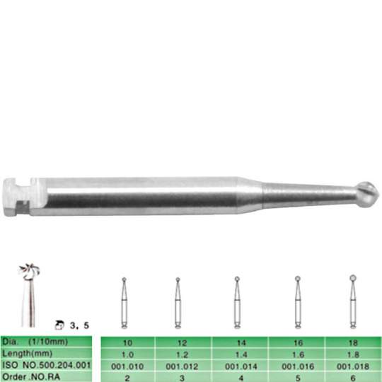 Freze extradure pentru turbina, sferice-globulare (5 buc)