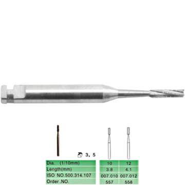 Freze extradure pentru turbina, cilindrice (5 buc)