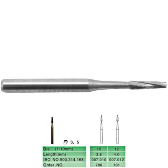 Freze extradure pentru turbina, efilate (5 buc)