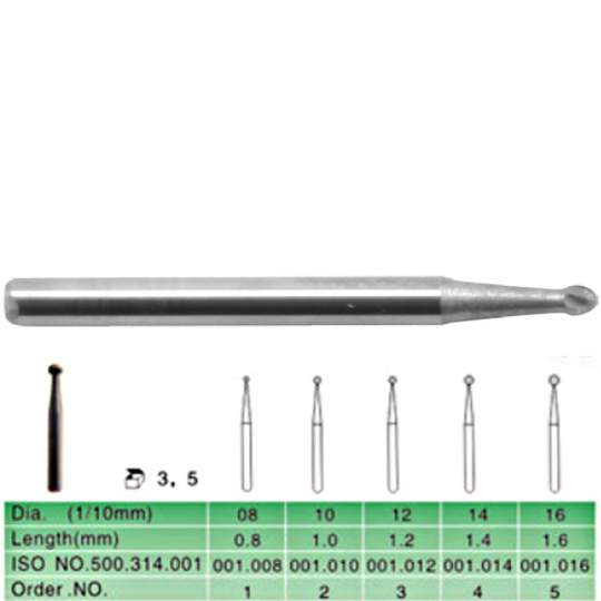 Freze extradure pentru turbina, sferice (5 buc)