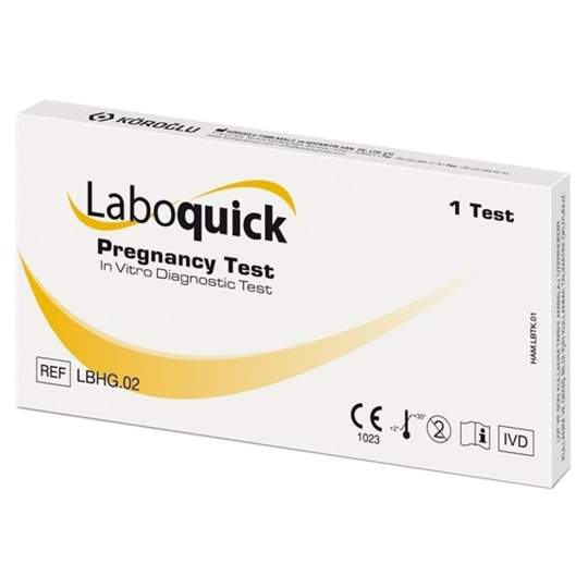 Test sarcina HCG urina, 25mm all day Laboquick (1 bucata)