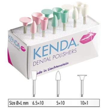 Gume abrazive conturare Albe autoclavabile, pentru compozit universal, compomer, glass-ionomer, Disc / Glont / Cupa medie (100 bucati)