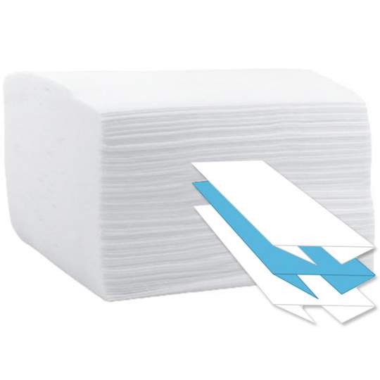 Servetele hartie pliate in C, 2 straturi, 100% celuloza, albe, 150 bucati (24 pachete)