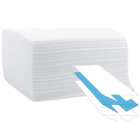 Prosop hartie alb Z, 2 straturi 21x24cm celuloza 100%, compatibil Tork (200 bucati)