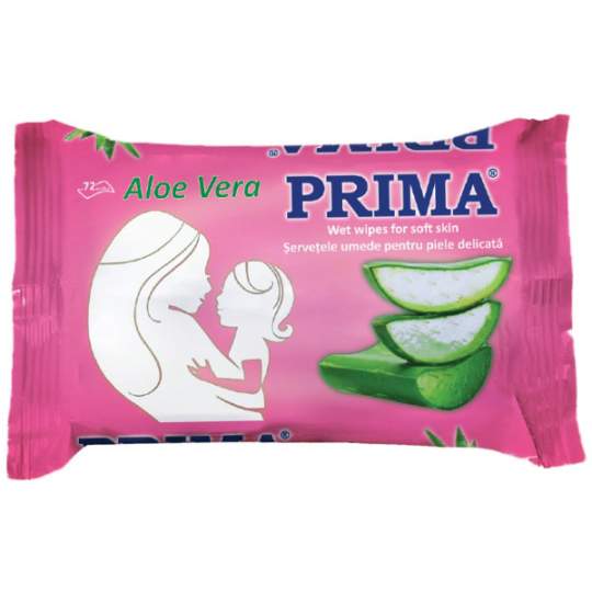 Servetele umede cu aloe vera pentru piele sensibila (set 72 buc)