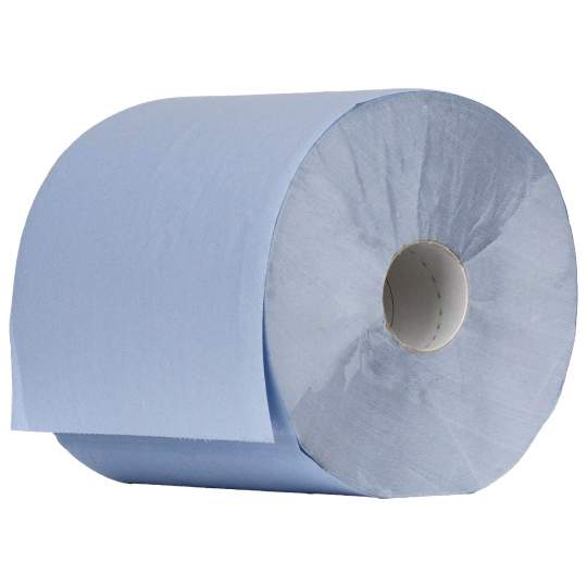 Prosoape hartie albastra 2 straturi, 26cm x 296m, 100% celuloza, neportionata (set 2 bucati)