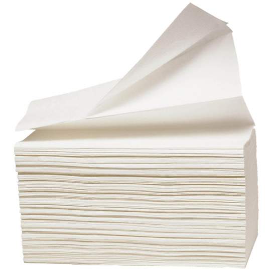 Prosoape hartie albe Z, 2 straturi 21x24cm celuloza reciclata, compatibil Tork (200 bucati)