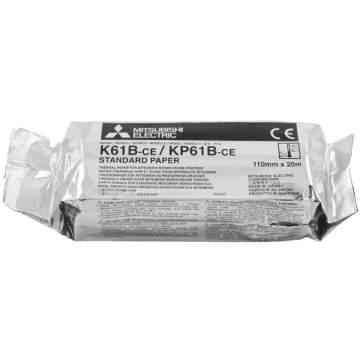 Hartie ecograf Mitsubishi K61B 110x20 standard originala imprimanta termica (1 rola)