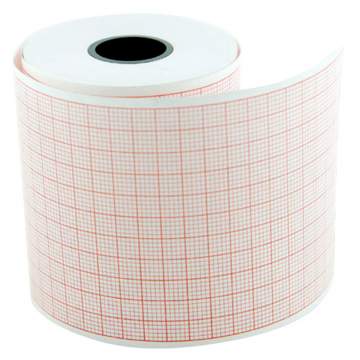 Hartie ECG caroiaj rosu, 58mm x 28m (set 5 role)