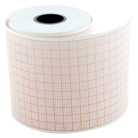 Hartie ECG caroiaj rosu, 58mm x 28m (set 5 role)