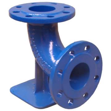 Cot cu picior si flanse pentru hidrant subteran DN 80