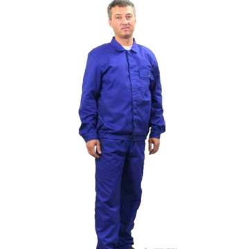 Pantalon de lucru unisex, elastic si cordon, 3 buzunare, doc 100% bumbac sanforizat, 270gr/m2, albastru, marimi XS, S, M, L, XL (1 bucata)