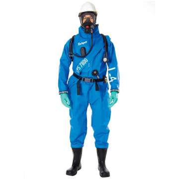 Costum de protectie chimica pentru industrie, model Drager CPS 7800 - Marimea XXL