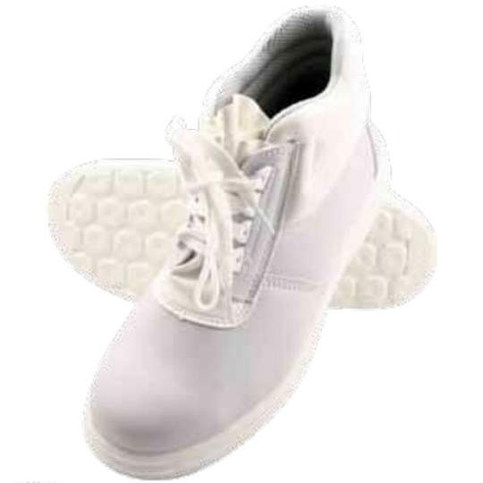 Bocanci de protectie S1, bombeu metalic, talpa antiderapanta, cu sireturi, albi, CE mark, 35-47 (1 pereche)