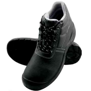Bocanci de protectie S1, bombeu metalic, talpa antiderapanta, fete piele bovina, cu sireturi, negri, CE mark, marimi 36-48 (1 pereche)