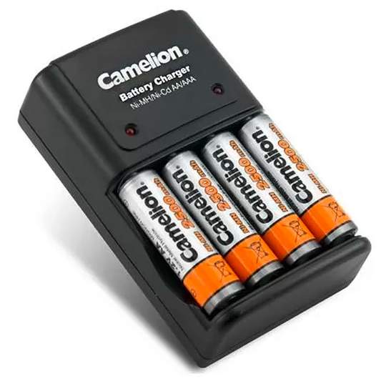 Incarcator Camelion cu 4 acumulatori AA R6 Ni-MH 2500mAh 1,2V BC-1010B