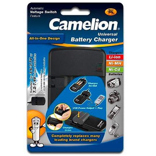 Incarcator Camelion pentru acumulatori Li-ion 3,7V/7,4V si AA/AAA Ni-MH Ni-CD 1,2V Incarcator Camelion pentru acumulatori Li-ion 3,7V/7,4V si AA/AAA Ni-MH Ni-CD 1,2V