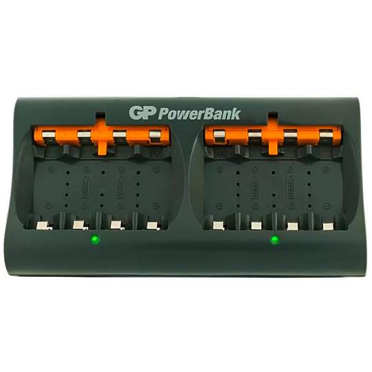 Incarcator GP Batteries PB22GS Mega pentru 8 acumulatori AA R6 sau AAA R3 Ni-MH