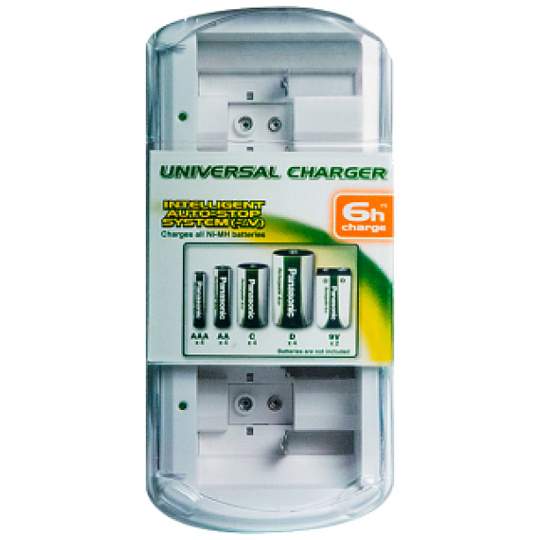 Incarcator Panasonic Universal pentru acumulatori AA, AAA, C, D si 9V Ni-MH BQ-C15EAM00