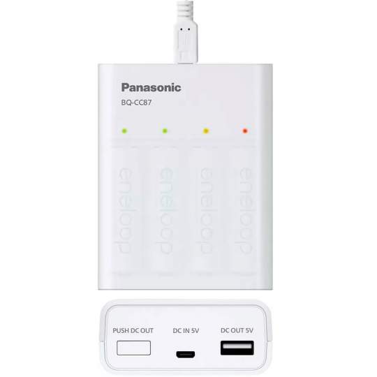 Incarcator Powerbank Panasonic Eneloop AA 1,2V 1900mah fara acumulatori Ni-MH BQ-CC87USB Incarcator Powerbank Panasonic Eneloop AA 1,2V 1900mah fara acumulatori Ni-MH BQ-CC87USB
