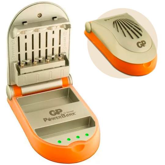 Incarcator rapid GP PB13GS Ultra Smart pentru 4 acumulatori AA R6 / AAA R3 Ni-MH