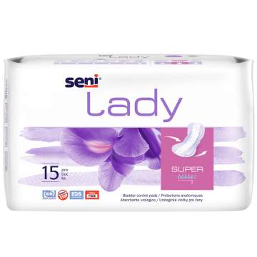 Absorbante urologice femei, incontinenta medie, Seni Lady Plus (15 bucati)