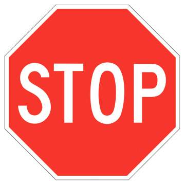 Indicator trafic rutier [ STOP (Oprire) ], reflectorizant