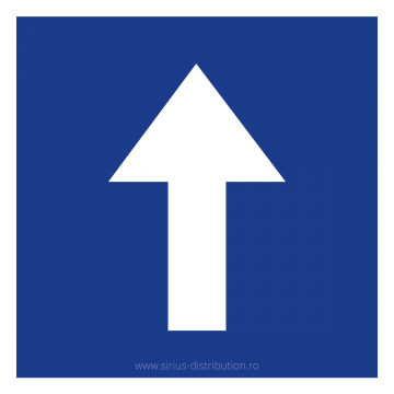 Indicator rutier de informare [ Sens unic ], forma patrata, reflectorizant
