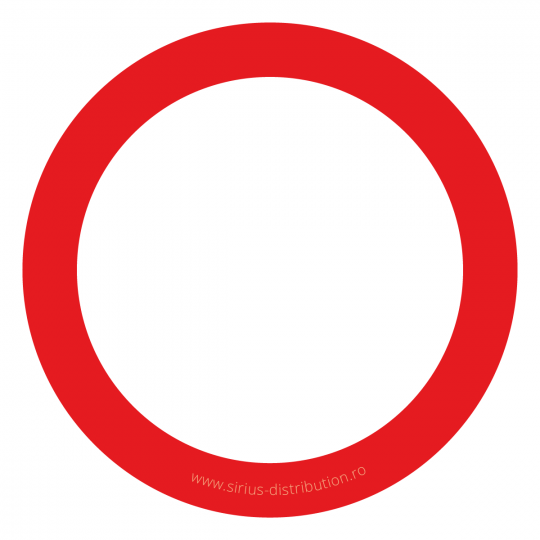 Indicator rutier interzicere sau restrictie [ Circulatia interzisa in ambele sensuri ], forma circulara, reflectorizant