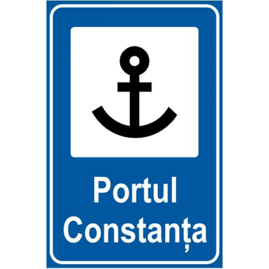 Indicator rutier de informare [ Port ], forma dreptunghiulara, reflectorizant