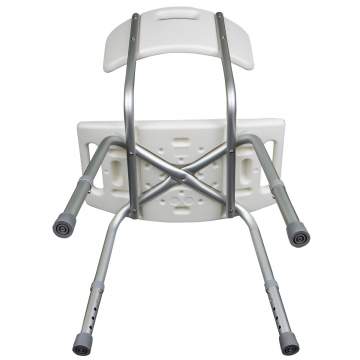 Scaun baie reglabil cu spatar pentru persoane cu mobilitate redusa (1 bucata)