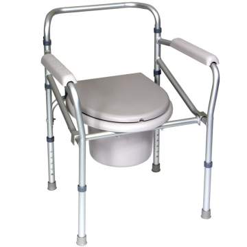 Scaun toaleta pliabil cu recipient WC, (YJ-7100C) (1 bucata)